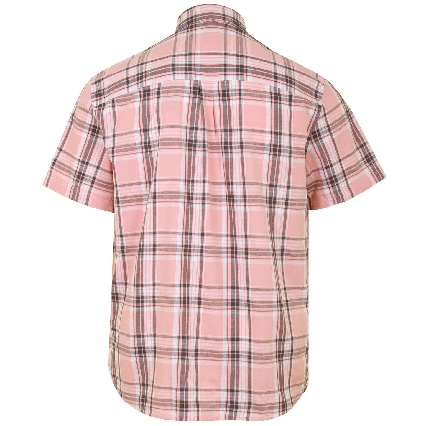 Lyle & Scott Plus Size SW2011 Linen Check Shirt Palm Pink