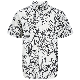 Jack & Jones Plus Size Lafayette Aop S/S Shirt Cloud Dancer