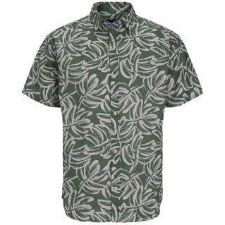 Jack & Jones Plus Size Lafayette Aop S/S Shirt Laurel Wreath