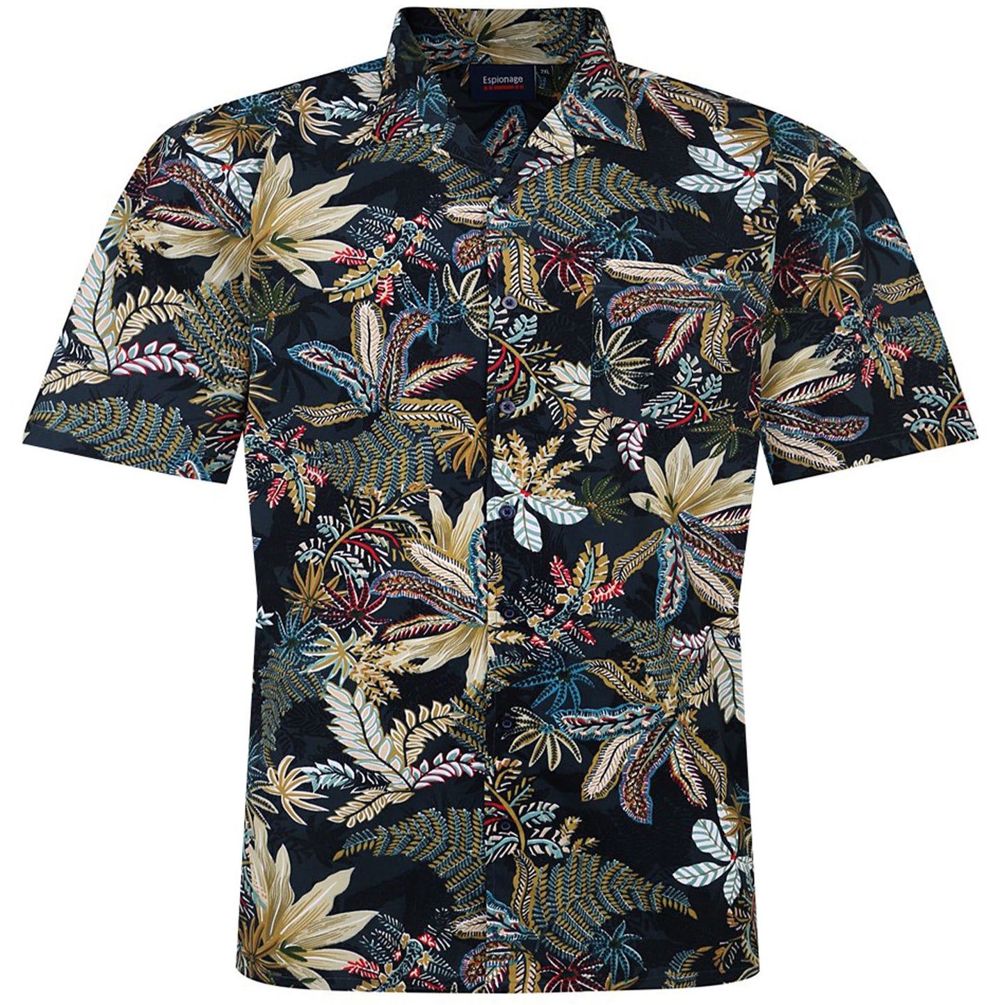 Plus Size Sh410 Jungle Print S/S Shirt Multi