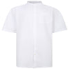 Espionage Plus Size SH416 Oxford Grandad S/S Shirt White