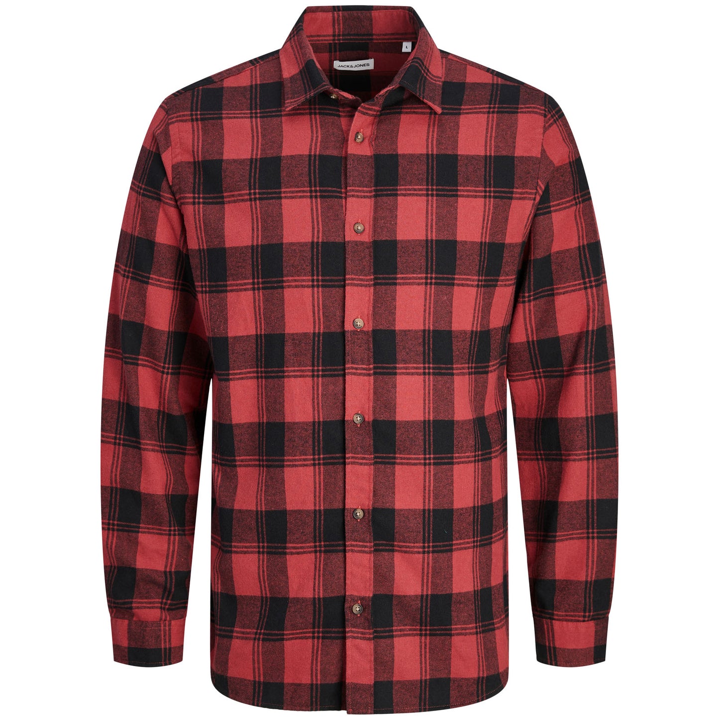 Plus Size Joshua Fall Buffalo Check L/S Shirt Brick Red