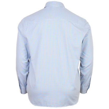 Plus Size Shepard Check L/S Shirt Crafted Blue/White