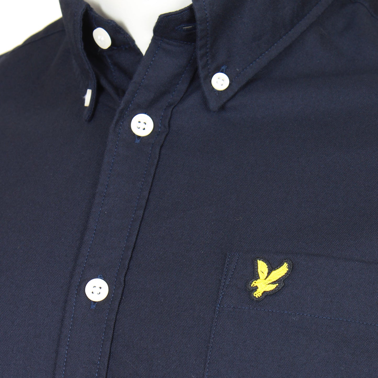 Lyle & Scott Plus Size Lw2112 Plain Oxford L/S Shirt Dark Navy