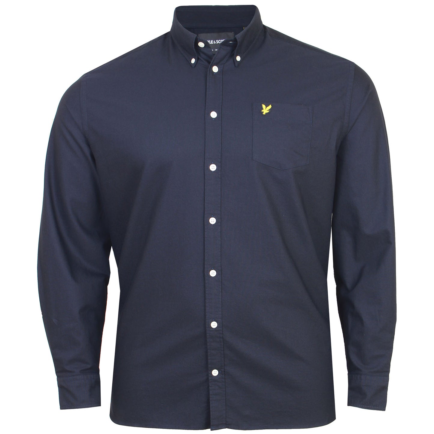 Lyle & Scott Plus Size Oxford Long Sleeve Shirt Dark Navy