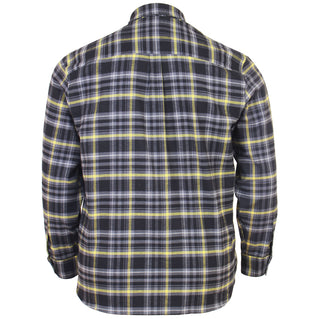 Lyle & Scott Plus Size Check Flannel Long Sleeve Shirt Jet Black