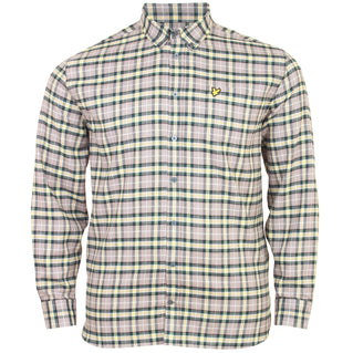 Lyle & Scott Plus Size Check Flannel L/S Shirt Argyle Teal