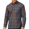 Plus Size 0077839 Multicolour Check L/S Shirt Dark Navy