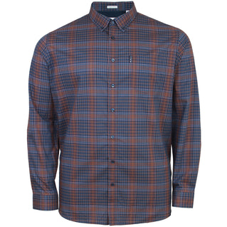 Ben Sherman Plus Size Multicolour Check L/S Shirt Dark Navy