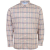 Ben Sherman Plus Size Multicolour Check L/S Shirt Fog