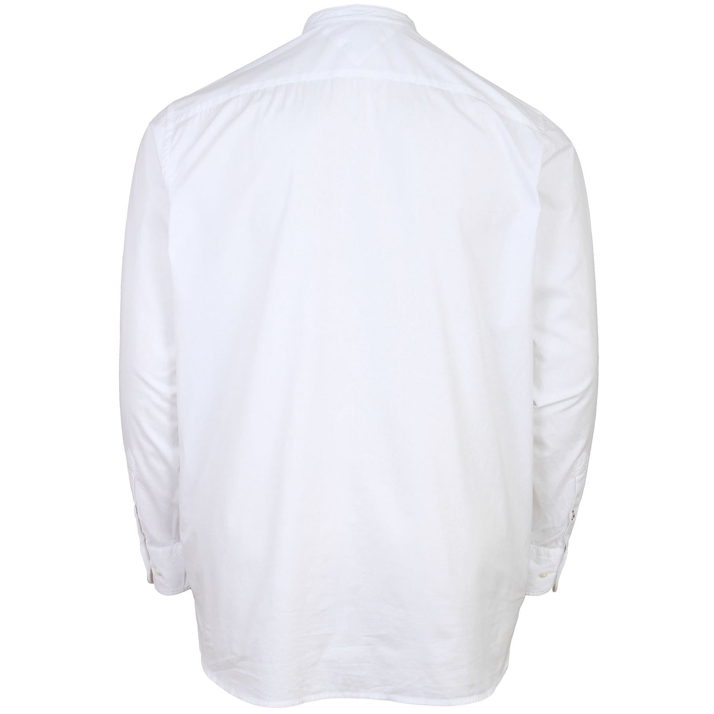 Tommy Hilfiger Plus Size Solid Grandad L/S Shirt White