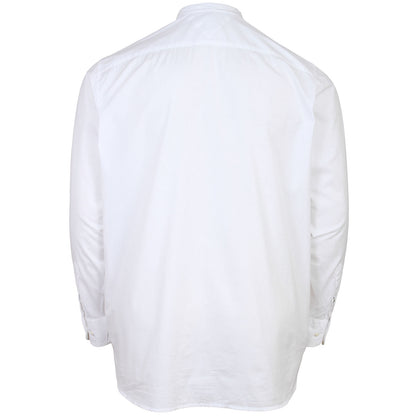 Tommy Hilfiger Plus Size Solid Grandad L/S Shirt White