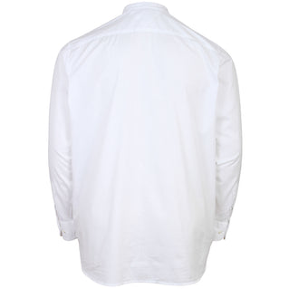 Tommy Hilfiger Plus Size Solid Grandad L/S Shirt White