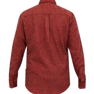 D555 Plus Size Tobias Textured L/S Overshirt Rust