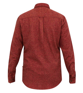 D555 Plus Size Tobias Textured L/S Overshirt Rust