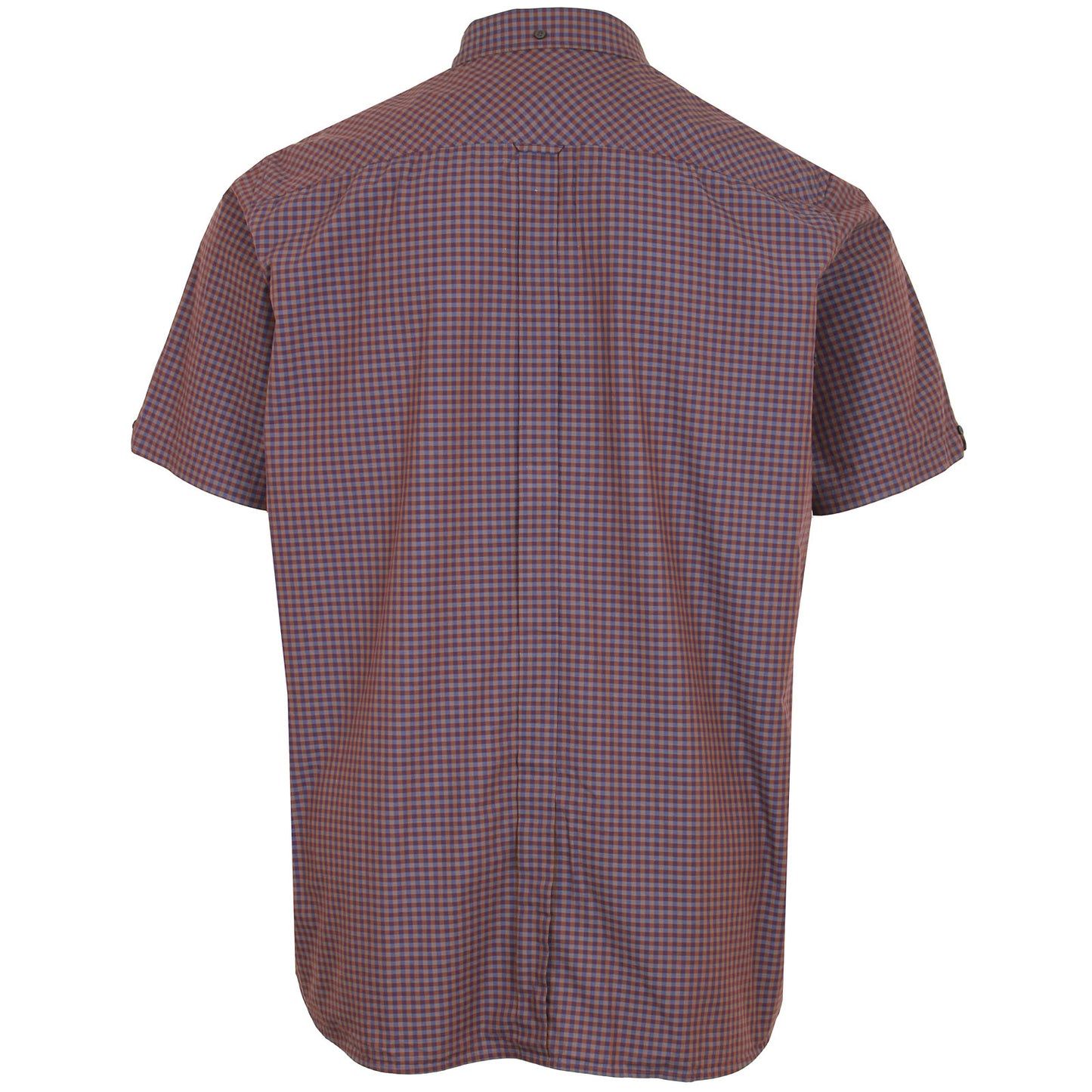 Ben Sherman Plus Size 59142 Signature Gingham Check S/S Shirt Ginger