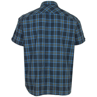 Ben Sherman Plus Size 74136 Frame Check S/S Shirt Dark Navy