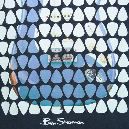 Ben Sherman Plus Size Plectrum Art T-Shirt Navy