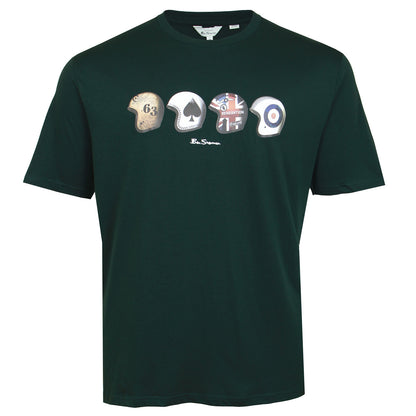 Ben Sherman Plus Size Helmets T-Shirt Dark Green