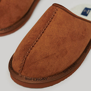 Superdry Mule Slippers Tan Brown