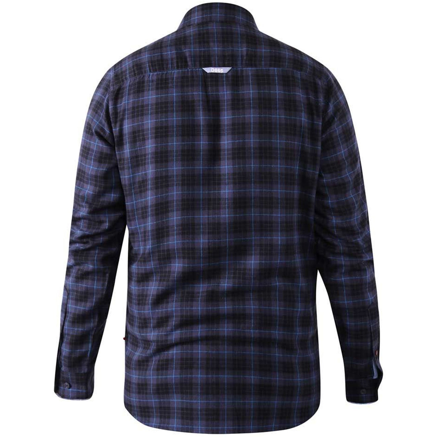 Tall Fit Dovercourt Flannel Check L/S Shirt Blue/Black