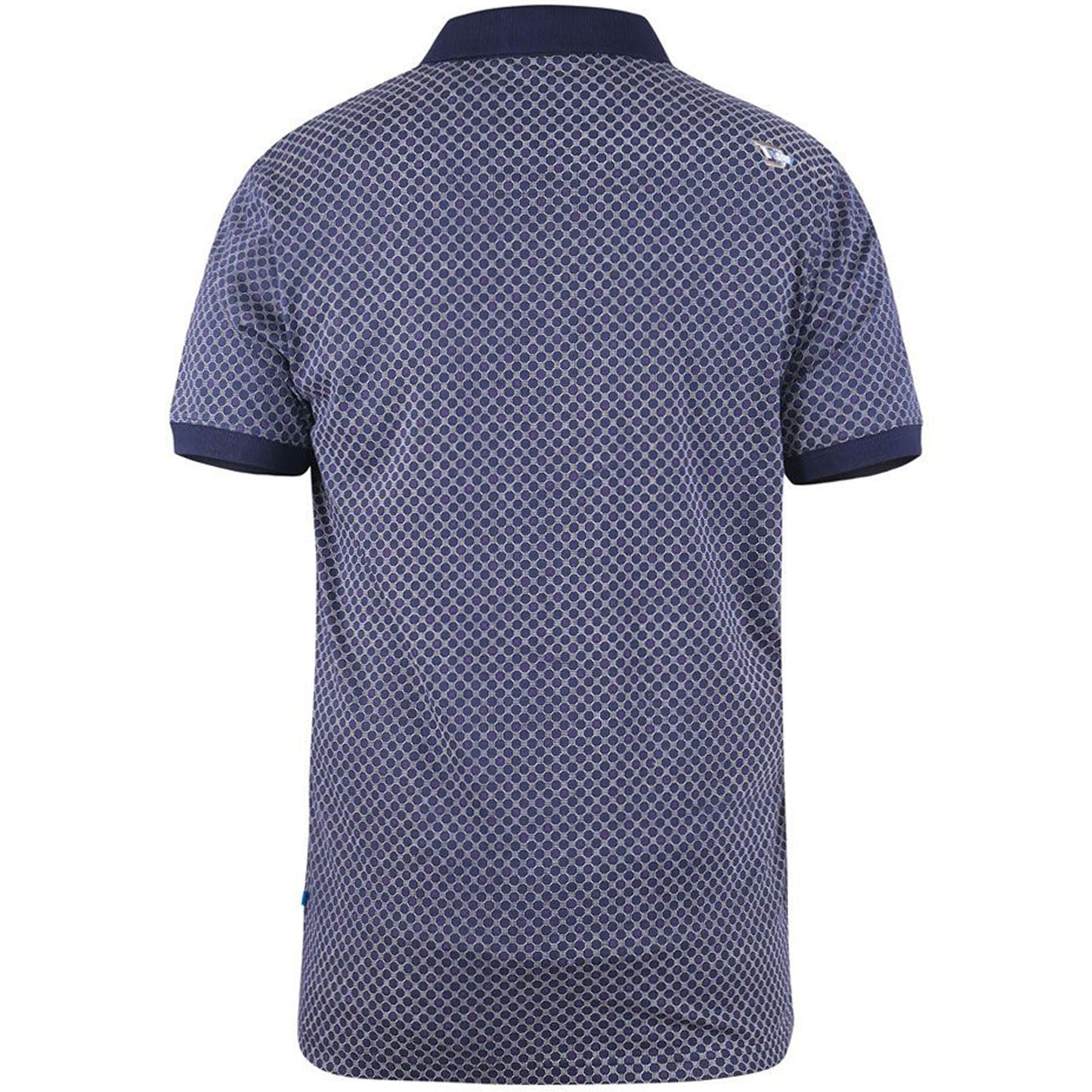 D555 Tall Axford Aop Polo Navy (Tall Fit)