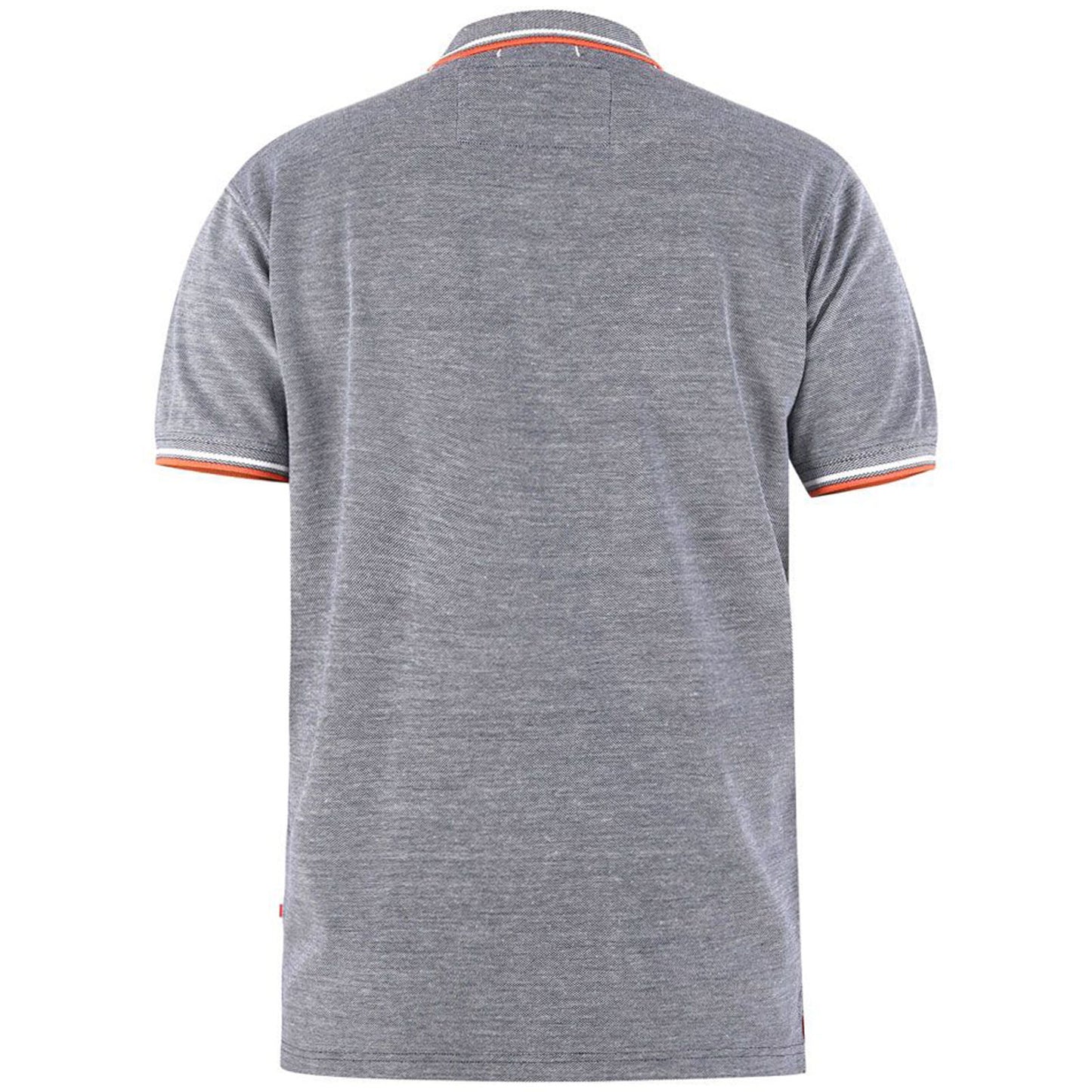 D555 Tall Wilcot Twin Tipped Polo Grey Marl (Tall Fit)