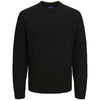 Jack & Jones Plus Size Ollie Crew Neck Knitwear Black