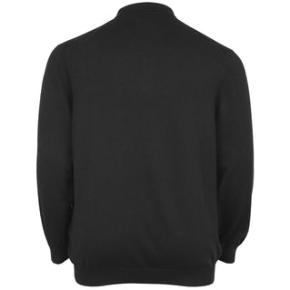 Jack & Jones Plus Size Fred Knitted L/S Polo Black