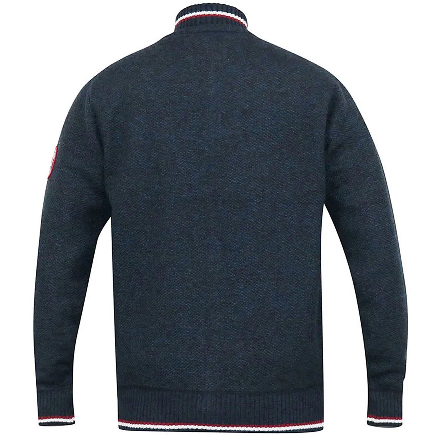 Plus Size Aberdare Knitted Zip Jumper Navy Marl