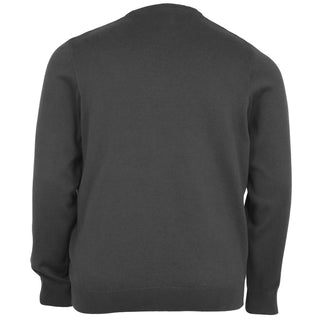 Farah Plus Size Ludlow Crew Jumper Charocal