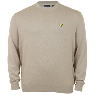 Lyle & Scott Plus Size KN2110 Cotton Merino Crew Neck Jumper Sage Uniform