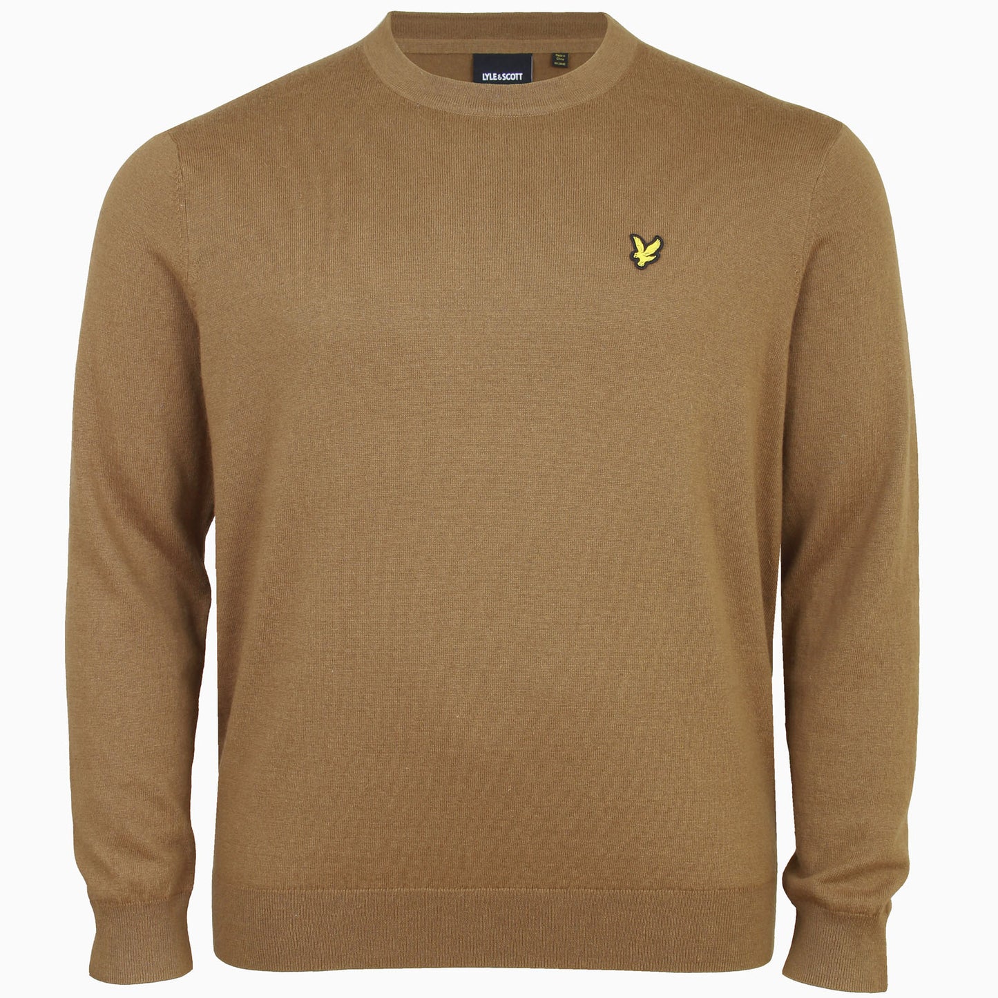 Lyle & Scott Plus Size KN2110 Cotton Merino Crew Neck Jumper Wild Nettle