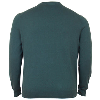 Lyle & Scott Plus Size KN2110 Cotton Merino Crew Neck Jumper Argyle Teal