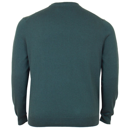 Lyle & Scott Plus Size Cotton Merino Crew Jumper Argyle Teal