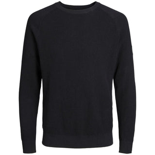 Jack & Jones Plus Size  Classic Waffle Knitwear Black