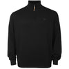 Plus Size Giuseppe Basic Quarter Zip Sweater Black