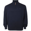 Plus Size Giuseppe Basic Quarter Zip Sweater Navy