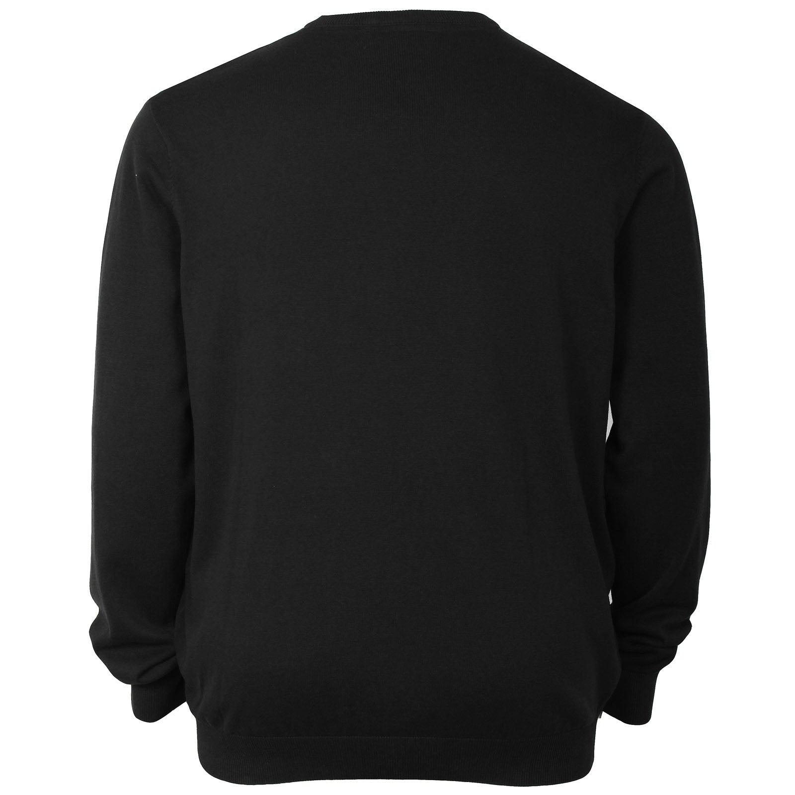 D555 Plus Size Jovanni Crew Neck Sweater Black Bigboys