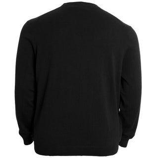 Lyle & Scott Plus Size Cotton Merino Crew Jumper Jet Black