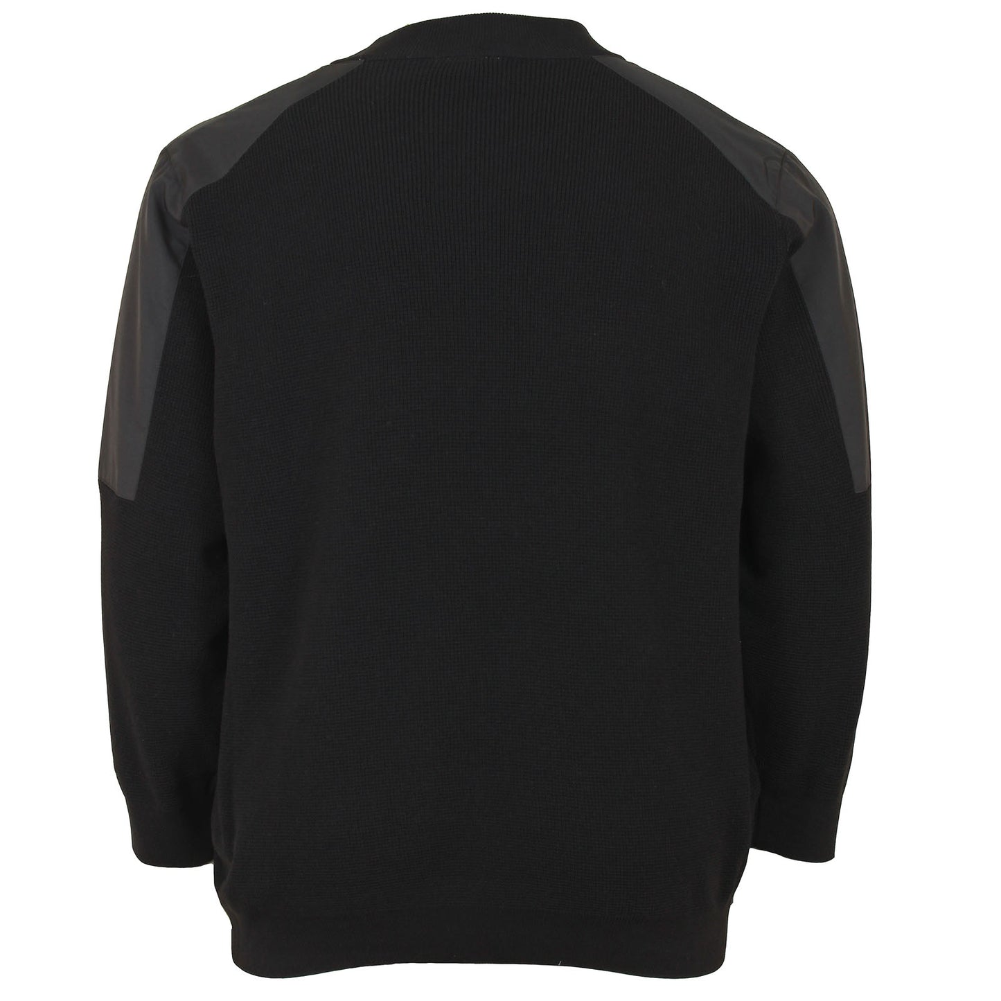 Plus Size Grid Mock Neck Knitwear Black