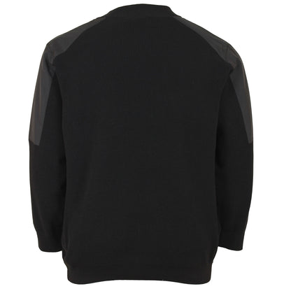 Plus Size Grid Mock Neck Knitwear Black