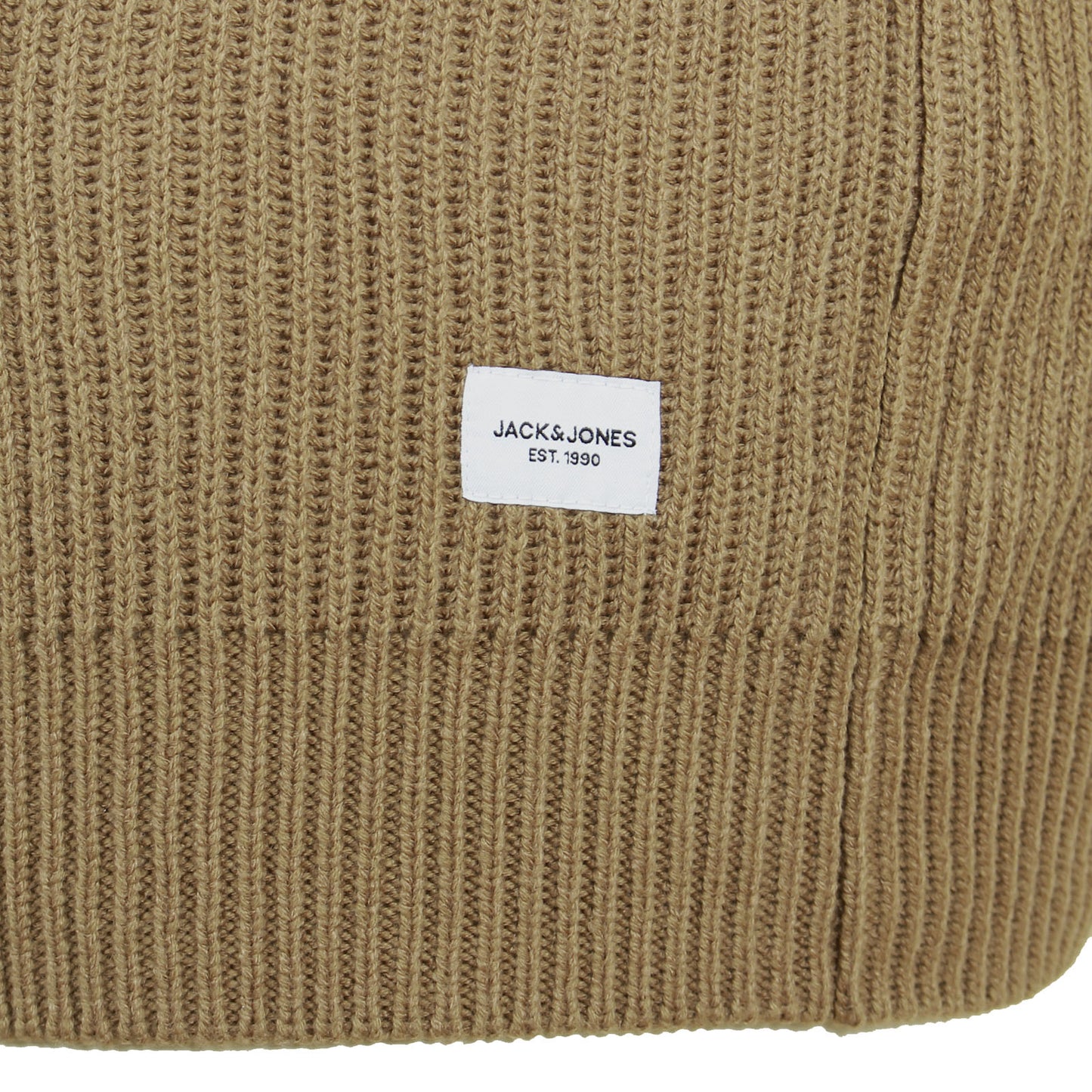 Jack & Jones Plus Size Pannel Crew Knitwear Otter