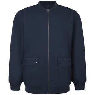 Espionage Plus Size Oxford Blouson Jacket Dark Navy