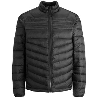 Jack & Jones Plus Size Hero Collared Puffer Jacket Black