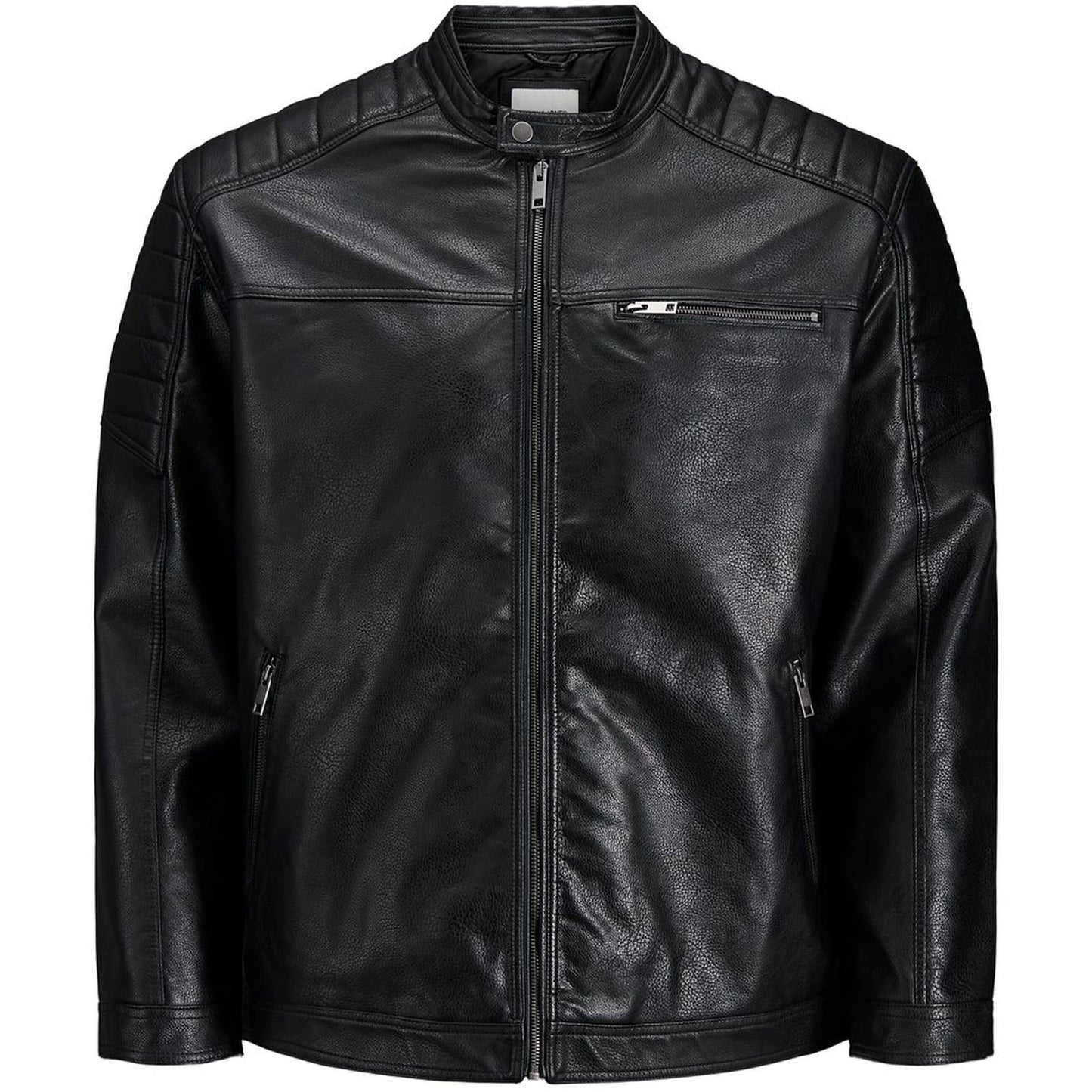 Plus Size  Rocky Biker Jacket Black