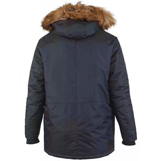 D555 Plus Size Lovett Parka Style Jacket Navy