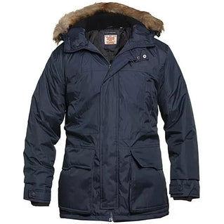 D555 Plus Size Lovett Parka Style Jacket Navy