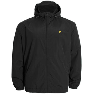 Lyle & Scott Plus Size Jk464 Zip Through Hooded Jacket Jet Black