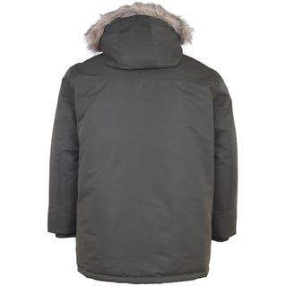 Jack & Jones Plus Size Construct Faux Fur Parka Rosin